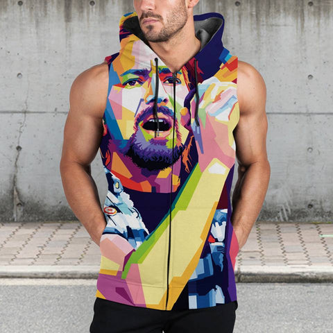Example Sleeveless Zip Hoodie